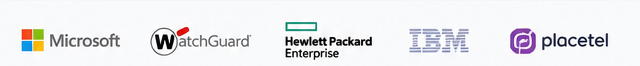 Microsoft, WatchGuard, Hewlett Packard Enterprise, IBM und Placetel
